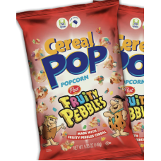 COOKIE POP POPCORN: Cereal Pop Fruty Pebbles, 5.25 OZ