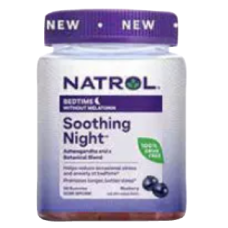 NATROL: Soothing Night Blueberry Gummies, 30 cp