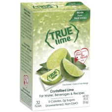 TRUE CITRUS: Lime Crystlzd Pckt 32Pc, 0.9 oz