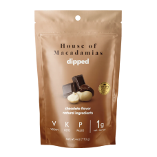 HOUSE OF MACADAMIAS: Nuts Dipped Chocolate, 4 oz