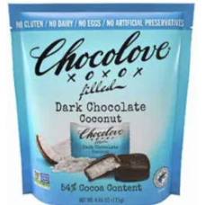 CHOCOLOVE: Coconut Bites Pouch, 3.5 oz CHOCOLOVE: Coconut Bites Pouch, 3.5 oz