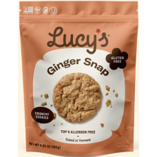 LUCY'S: Cookies Ginger Snap, 4.25 oz