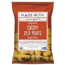 MADE WITH: Pea Puff Crsp Paprka Org, 2.82 oz