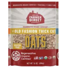 FARMER DIRECT ORGANIC: Oats Old Fashioned Roc, 16 oz