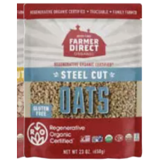 FARMER DIRECT ORGANIC: Oats Steel Cut Roc, 23 oz