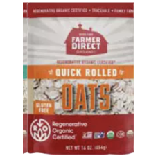 FARMER DIRECT ORGANIC: Oats Quick Rolled Roc, 16 oz