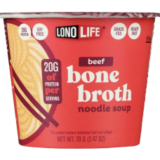 LONOLIFE: Beef Bone Broth Noodle Soup, 2.47 oz