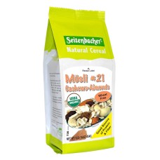 SEITENBACHER: Organic Musli Cashew Almonds #21, 16 oz