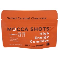 SEATTLE GUMMY COMPANY: Energy Gummy Salted Caramel Chocolate 2Pk, 1 oz