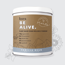 KURA NUTRITION: Protein Powder Plant Wellness Vanilla Bean, 14.3 oz