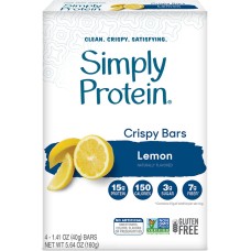 SIMPLYPROTEIN: Crispy Lemon Protein Bar, 5.64 oz