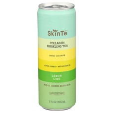 SKINTE: Collagen Tea Sparkling Lemon Lime, 12 fo