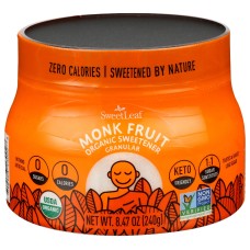 SWEETLEAF STEVIA: Granular Monk Fruit Sweetener, 8.47 oz