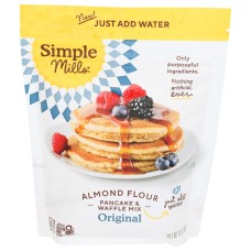 SIMPLE MILLS: Mix Pancake And Waffle Almond Flour, 12 oz