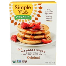 SIMPLE MILLS: Mix Pancake Waffle Chestnut, 10 oz