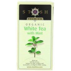 STASH TEA: Organic White Tea with Mint 18 Tea Bags, 0.8 oz