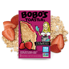 BOBOS OAT BARS: Toaster Pstry Strwbry, 6.6 oz