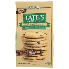 TATES: Vegan Chocolate Chip Cookies, 6 oz