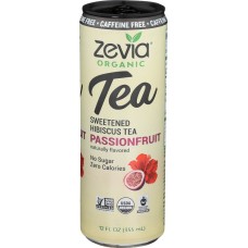 ZEVIA: Caffeine Free Hibiscus Tea Passionfruit, 12 fo