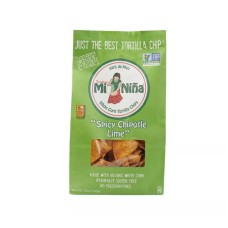 MI NINA: Spicy Chipotle Lime Tortilla Chips, 12 oz
