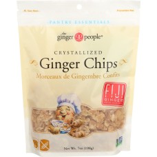 GINGER PEOPLE: Crystallized Ginger Chips, 7 oz