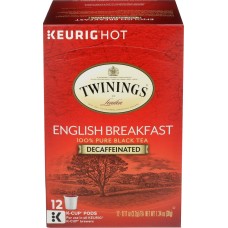 TWINING TEA: English Breakfast Decaf Kcups, 12 pc