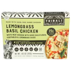 TRIBALI: Lemongrass Basil Chicken Meal, 10.5 oz
