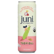 JUNI: Tropical Sparkling Tea With Adaptogens, 12 fo