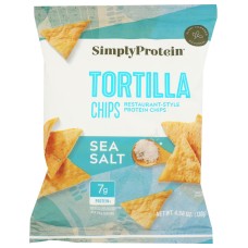SIMPLYPROTEIN: Sea Salt Tortilla Chips, 4.58 oz