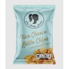 THE SAUCY LADIES: Five Cheese Kettle Chips, 2 oz