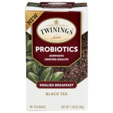 TWINING TEA: Probiotic English Breakfast Black Tea, 18 bg