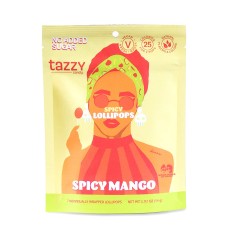 TAZZY CANDY: Spicy Mango Lollipop, 1.92 oz