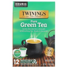 TWINING TEA: Green Tea K Cup Pods, 12 pc