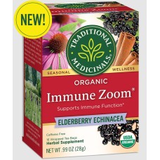 TRADITIONAL MEDICINALS: Immune Zoom Elderberry Echinacea Tea, 16 bg