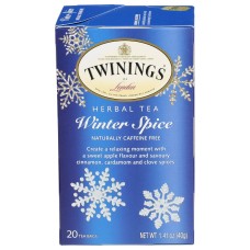 TWINING TEA: Winter Spice Herbal Tea, 20 bg