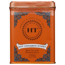HARNEY & SONS: Hot Cinnamon Sunset Black Tea HT Tin, 20 bg