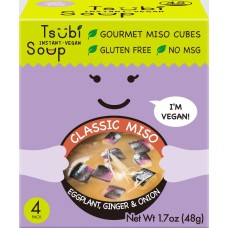 TSUBI SOUP: Classic Miso With Eggplant Ginger Onion, 1.6 oz
