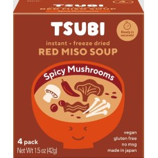 TSUBI SOUP: Spicy Mushroom Red Miso Soup, 1.5 oz
