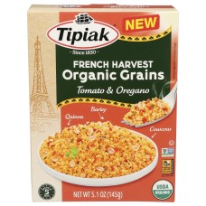 TIPIAK: French Harvest Organic Grains Tomato Oregano, 5.1 oz