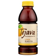 TEJAVA: Unsweetened Lemon Black Tea, 16.9 fo