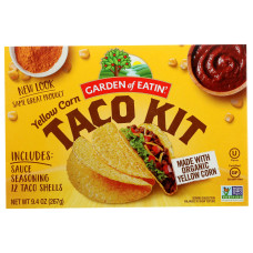GARDEN OF EATIN: Yellow Taco Dinner Kit, 9.4 oz GARDEN OF EATIN: Yellow Taco Dinner Kit, 9.4 oz