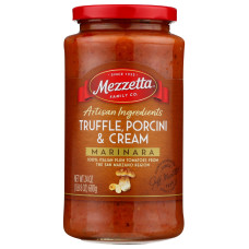 MEZZETTA: Artisan Ingredients Truffle Porcini and Cream Marinara, 24 oz