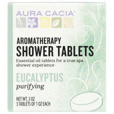 AURA CACIA: Eucalyptus Shower Tablets, 3 oz