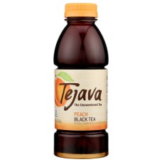 TEJAVA: Peach Black Tea, 16.9 fo