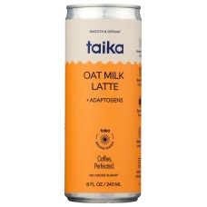 TAIKA: Oat Milk Latte Coffee, 8 fo