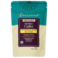 TEECCINO: Dandelion Blend Instant Herbal Coffee, 3.53 oz