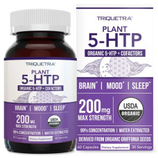 TRIQUETRA HEALTH: Plant 5 HTP 500mg, 60 cp TRIQUETRA HEALTH: Plant 5 HTP 500mg, 60 cp