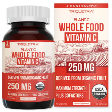 TRIQUETRA HEALTH: Whole Food Vitamin C, 90 cp TRIQUETRA HEALTH: Whole Food Vitamin C, 90 cp