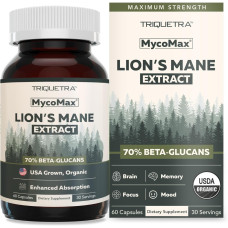 TRIQUETRA HEALTH: Lions Mane Extract, 60 cp TRIQUETRA HEALTH: Lions Mane Extract, 60 cp