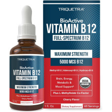 TRIQUETRA HEALTH: Vitamin B12 Maximum Strength, 1 oz TRIQUETRA HEALTH: Vitamin B12 Maximum Strength, 1 oz